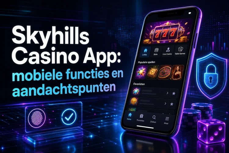 App Skyhills Casino: mobiele functies en aandachtspunten