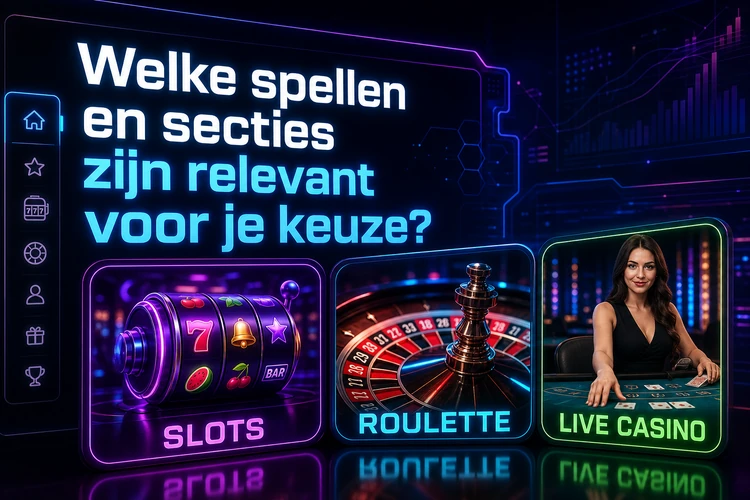 Welke spellen en secties zijn relevant voor je keuze?