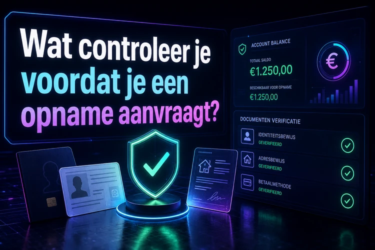 Wat controleer je voordat je een opname aanvraagt?